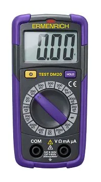 Цифровой мультиметр Ermenrich Test DM20, изображение 1