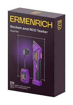 Тестер розеток и УЗО Ermenrich Zing ST60, изображение 1