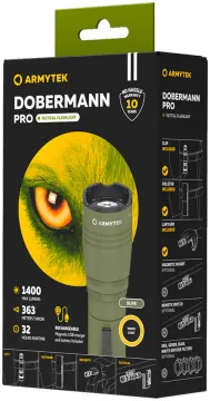Фонарь тактический Armytek Dobermann Pro Magnet USB, теплый свет, изображение 2
