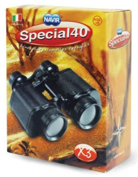 Бинокль детский Navir «Полевой» 3x, черный, без футляра, изображение 2