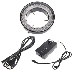 Осветитель кольцевой светодиодный HXD-5 для микроскопа, с блоком регулировки, изображение 2