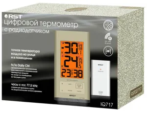 Термометр цифровой RST 02717 (IQ717) с беспроводным датчиком, изображение 4