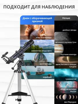 Телескоп Levenhuk New Skyline PLUS 90/900 EQ2, изображение 15