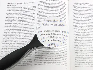 Лупа на ручке Veber 3х, 75 мм, с подсветкой (789-75), изображение 3