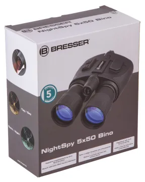 Бинокль ночного видения Bresser NightSpy 5x50, изображение 11