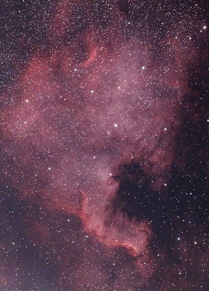 NGC 7000: небесный континент